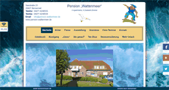 Desktop Screenshot of pension-wattenmeer.de