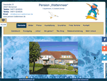 Tablet Screenshot of pension-wattenmeer.de